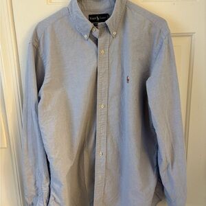 Ralph Lauren Men's Light Blue Button Down Shirt
